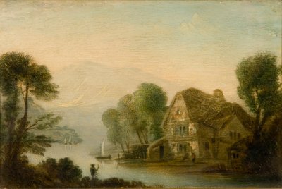 Breadlebane Fähre, Loch Tay von John Wilson Ewbank